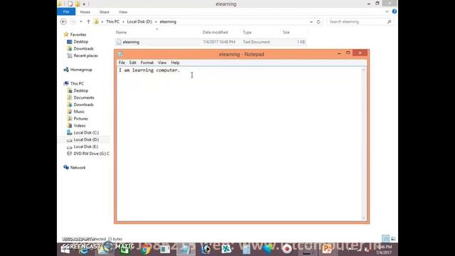 Window Operating System Part-9, How to save a file in folder, ICT, in Bengali смотреть онлайн