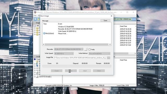 วิธีไรท์แผ่น windows 10 ด้วยโปรแกรม UltraISO ง่ายๆ смотреть онлайн