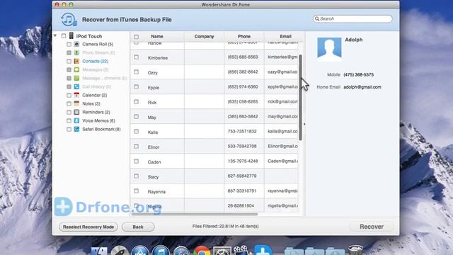iPod Touch Data Recovery: How to Recover iPod Touch 5 Contacts from iTunes Backup(Mac) смотреть онлайн
