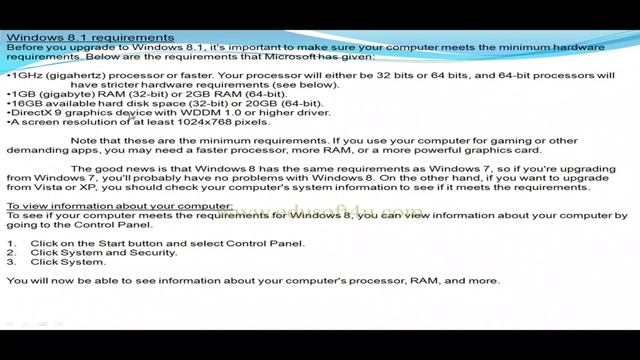 Hardware requirements to Windows8.1-Lesson-6 смотреть онлайн