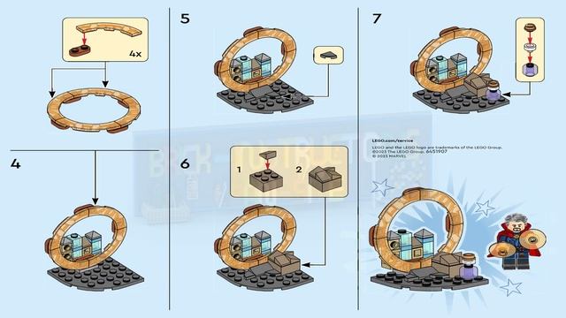 LEGO instructions - Super Heroes - 30652 - Doctor Strange's Interdimensional Portal смотреть онлайн