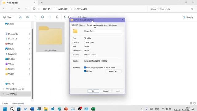 Cara Agar File / Folder Tidak Hidden di File Explorer Windows 11 смотреть онлайн