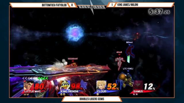MI Arcadian: BottomTier/Fatyblob (Mac/Samus) vs King James/Miloni (D3/Cloud) смотреть онлайн