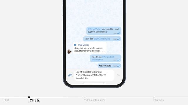 Сorporate messenger eXpress. Features overview (iOS. English version) смотреть онлайн