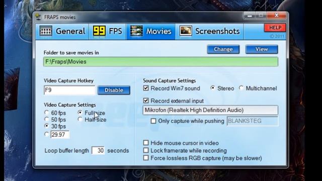 Fraps tutorial (English) HD смотреть онлайн