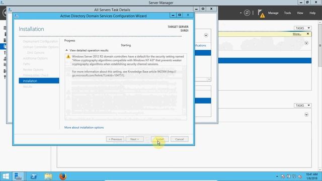 Install and Configure AD DS and Create User on Windows 2012R2 смотреть онлайн