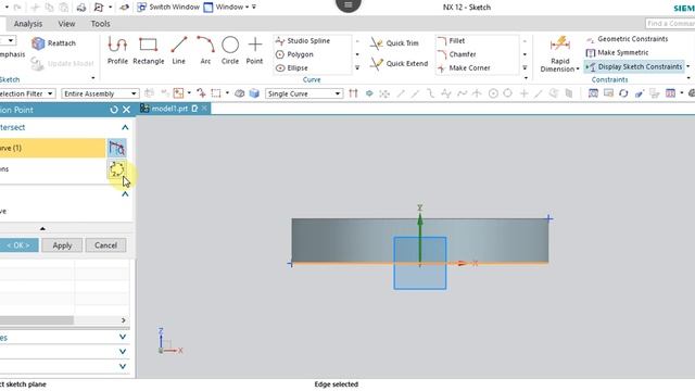 NX 12.0 Tutorial Tamil 18 : Intersection Point | Sketch | NX | Unigraphics смотреть онлайн