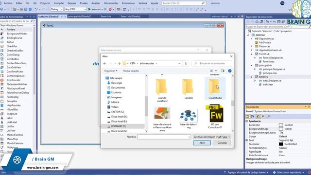 TextBox, Label y como correr un formulario en Visual Studio net смотреть онлайн