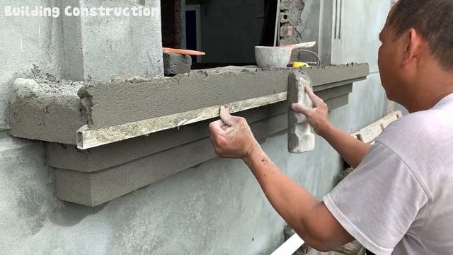 The Most Accurate Technique To Build The Frame Under The Window With Bricks And Cement смотреть онлайн