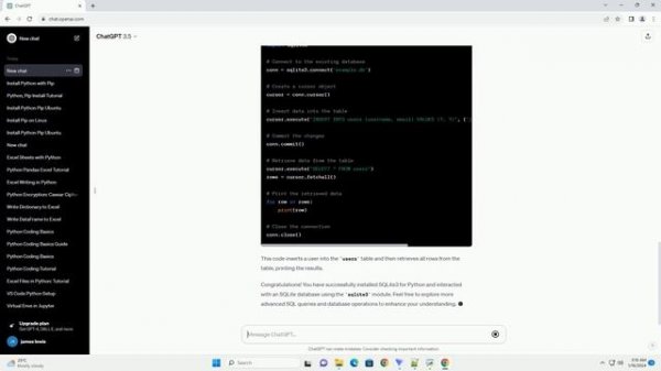 install sqlite3 python