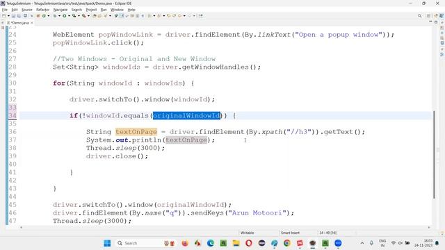 Selenium WebDriver in Telugu - Handling Multiple Windows - getWindowHandle() - Part 51 смотреть онлайн
