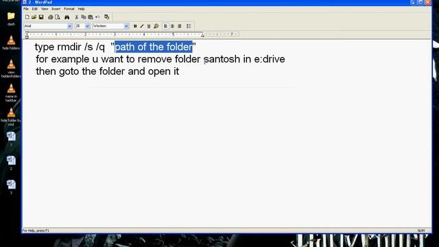 how to delete or remove a folder by cmd prompt смотреть онлайн