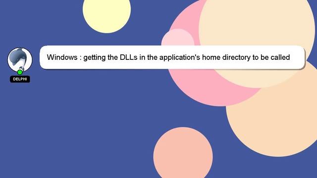 Windows : getting the DLLs in the application's home directory to be called upon instead of the reg смотреть онлайн