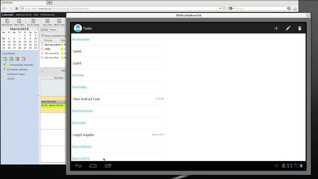 Preview of task sync in CalDAV-Sync for Android смотреть онлайн