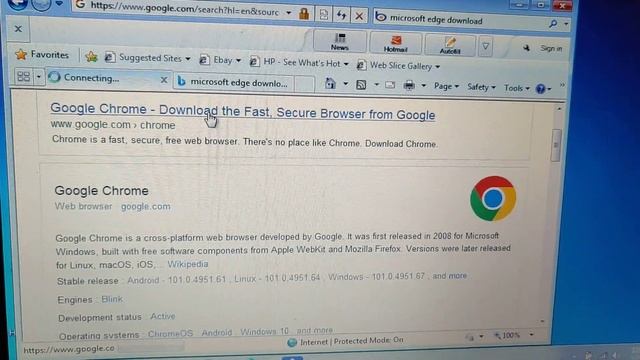 I installed windows 7 but I can't use internet explorer to install edge browser. Just install chrom смотреть онлайн