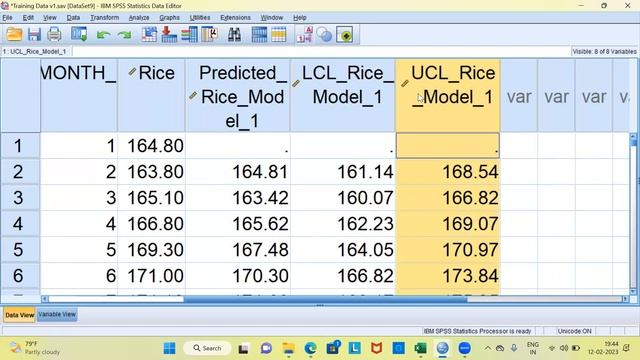 Time Series Analysis in SPSS| Prediction of Wholesale Price Index (WPI) of Rice смотреть онлайн
