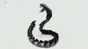 КОБРА КОРОЛЕВСКАЯ ОРИГАМИ! ПОДЕЛКИ НА ХЭЛЛОУИН!