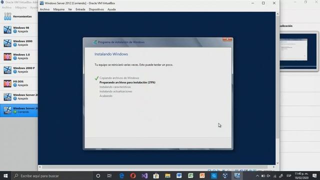 Windows Server 2012 en VirtualBox смотреть онлайн