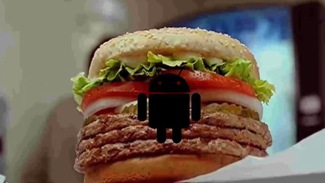 Hamburger Cheeseburger Big Mac Whopper OR - IPhone Eats Android