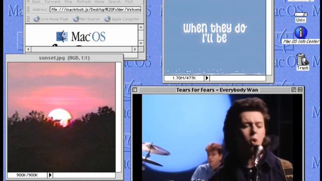 Everybody Wants To Rule The World - Tears for Fears on MacOS 8.1 (Music/Lyrics Video) смотреть онлайн
