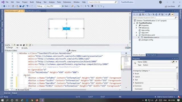 Interactive Toast Notification | WPF (.NetFramework) C# | Visual Studio 2019 | srafallopatka смотреть онлайн
