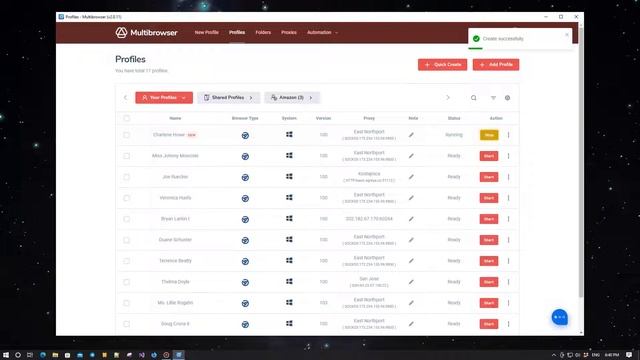 Create Profiles - Multibrowser.io смотреть онлайн