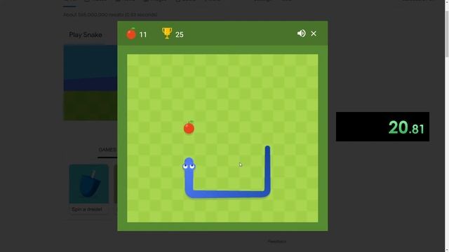 Singular Apple 25 Apple Standard Improved Speed Run. I Know I Am So Good At Snake Game.