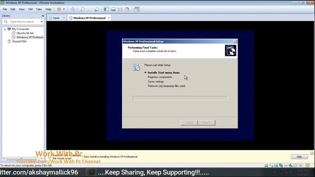 Install Windows XP On VM Ware Workstation смотреть онлайн