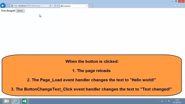 ASP.NET 4.5 Essential Skills Lesson 3-2: Add Events to Controls смотреть онлайн