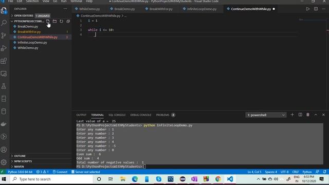 Loops in Python смотреть онлайн