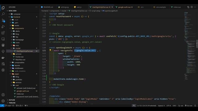 Делаем окно аутентификации через Google в Nuxt 3 смотреть онлайн