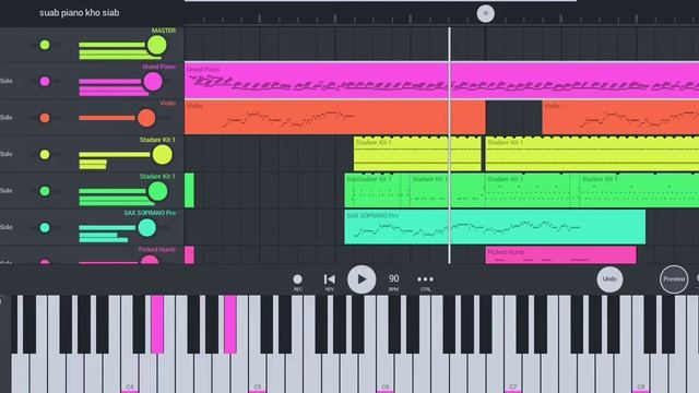suab piano kho siab nuj nplhaib FL Studio mobile 4.0.28 смотреть онлайн