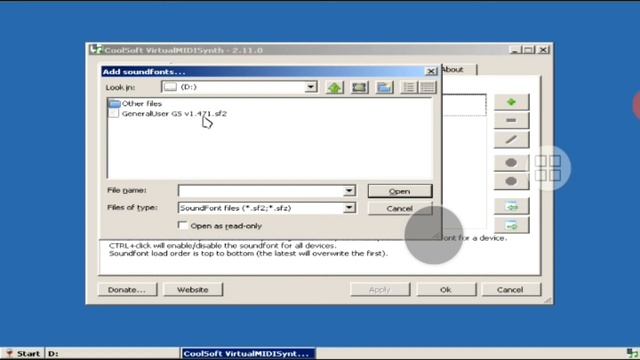 Instal Sound Font Di Virtual MidiSynth Coolsoft pada exagear Windows Emulator смотреть онлайн