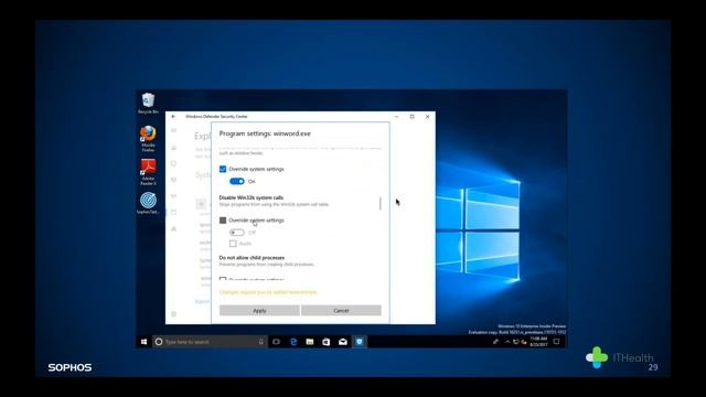 Protecting Windows 10 with Sophos following the Microsoft EA announcement смотреть онлайн