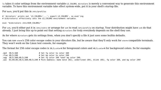 Unix & Linux: dircolors: modify color settings globaly (3 Solutions!!) смотреть онлайн