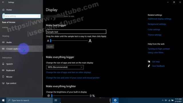 Windows 10 Home : How to change closed caption Dim Window content Transparency смотреть онлайн