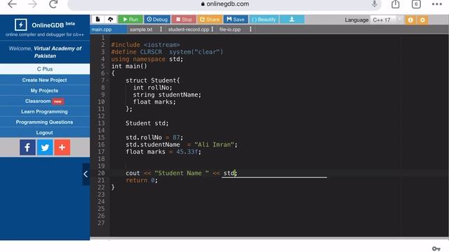 Structures in C++ смотреть онлайн