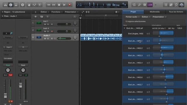 How to batch export multiple audio regions in Logic Pro X смотреть онлайн