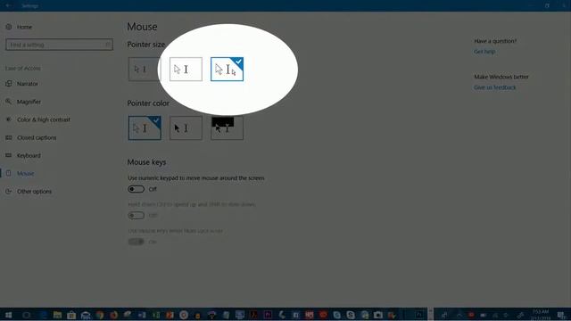 Changing the Pointer and Cursor Size in Windows 10 смотреть онлайн