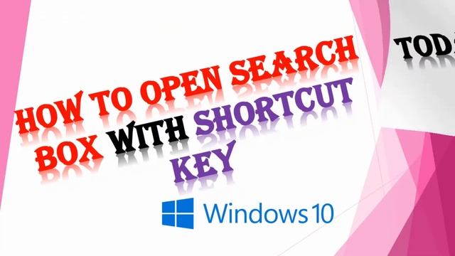 Shortcut key to open windows search box in Windows 10 || How to open windows search box shortcut ke смотреть онлайн
