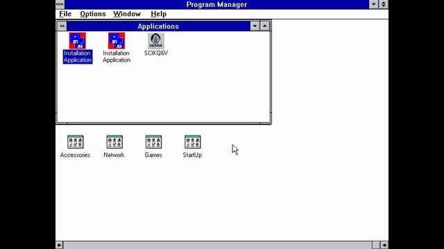 Windows 3.11 for Workgroups in DOSBox and Leisure Suit Larry 6 смотреть онлайн