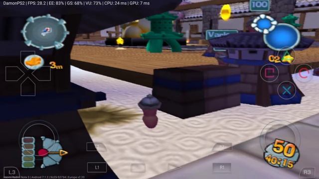 Running Worms Forts: Under Siege (PS2 game) on android (DamonPS2 Emulator PS2) смотреть онлайн