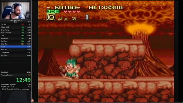 Joe and Mac (SNES) - Easy (speedrun) in 22:32 смотреть онлайн