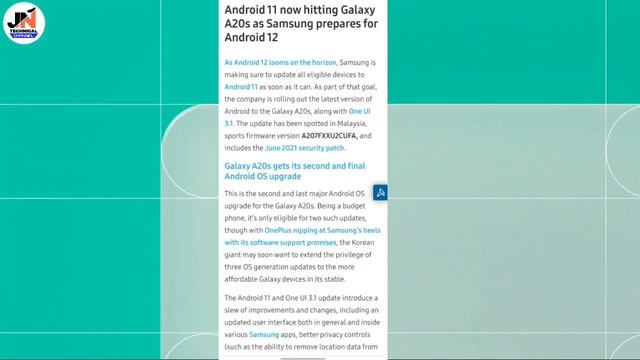 Samsung A10, A10s, A20s Android 11 OneUI 3.1 Update Released 🔥🔥 | 11 July 2021 смотреть онлайн