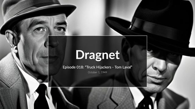 Dragnet - 018: "Truck Hijackers - Tom Laval" - October 1, 1949 (Old Time Radio) смотреть онлайн