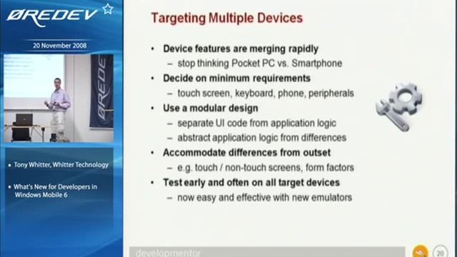 What's New for Developers in Windows Mobile 6 – Tony Whitter clip19 смотреть онлайн