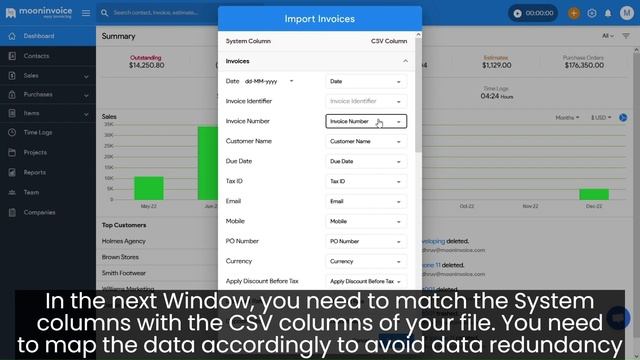 How to import Invoices using CSV file? - Moon Invoice смотреть онлайн
