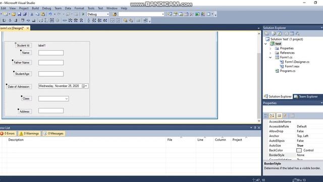 C# for beginners Student Management System Part-2 (how to create textbox in visual studio) смотреть онлайн