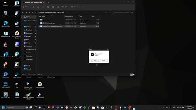 Released - v1.1 Error Message Creator Windows! смотреть онлайн