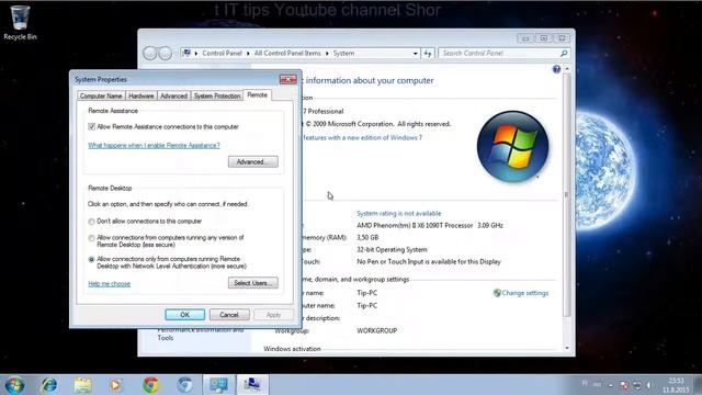 How to enable remote desktop in Windows 7 смотреть онлайн